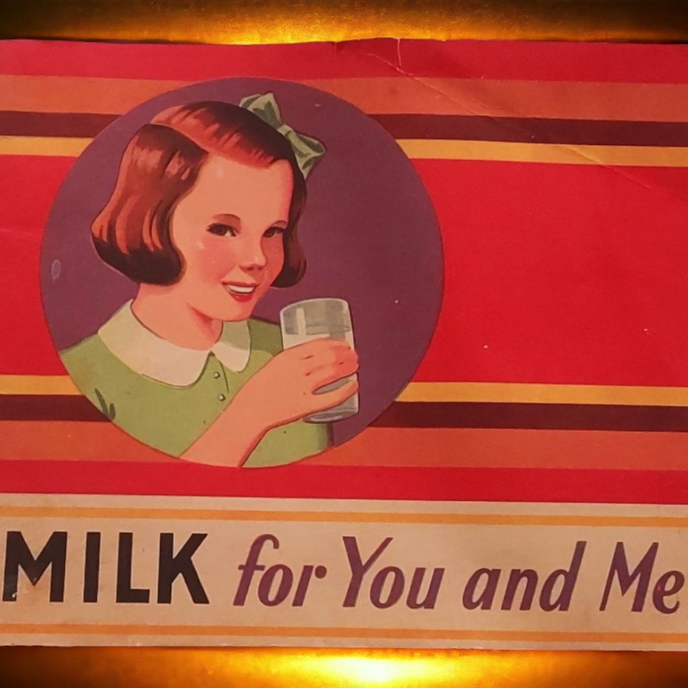 1944 MILK FOR YOU AND ME BOOKLET National Dairy Council, Chicago Vintage